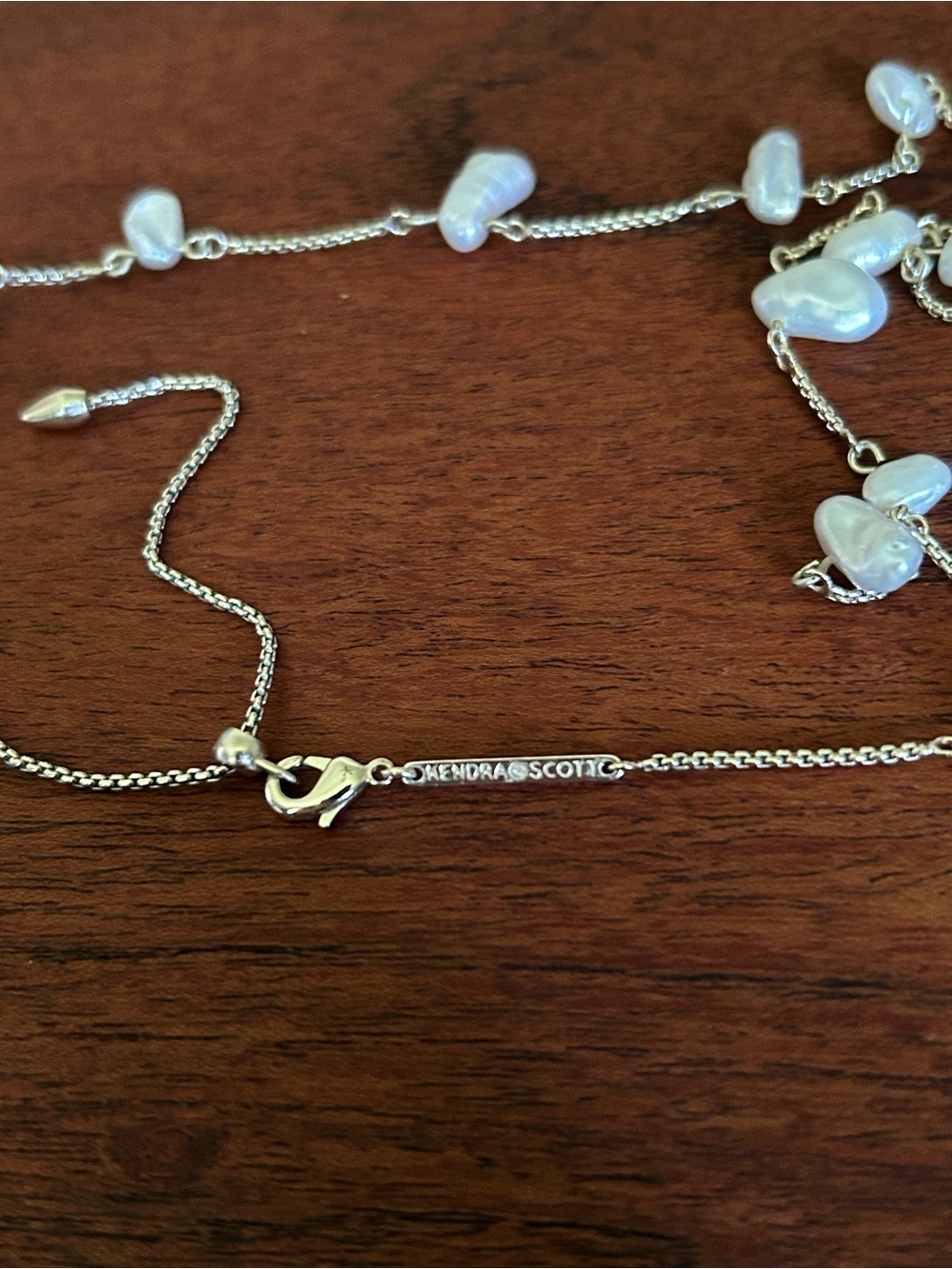 Kendra Scott Leighton Gold Freshwater Pearl Strand Necklace - Picture 7 of 10